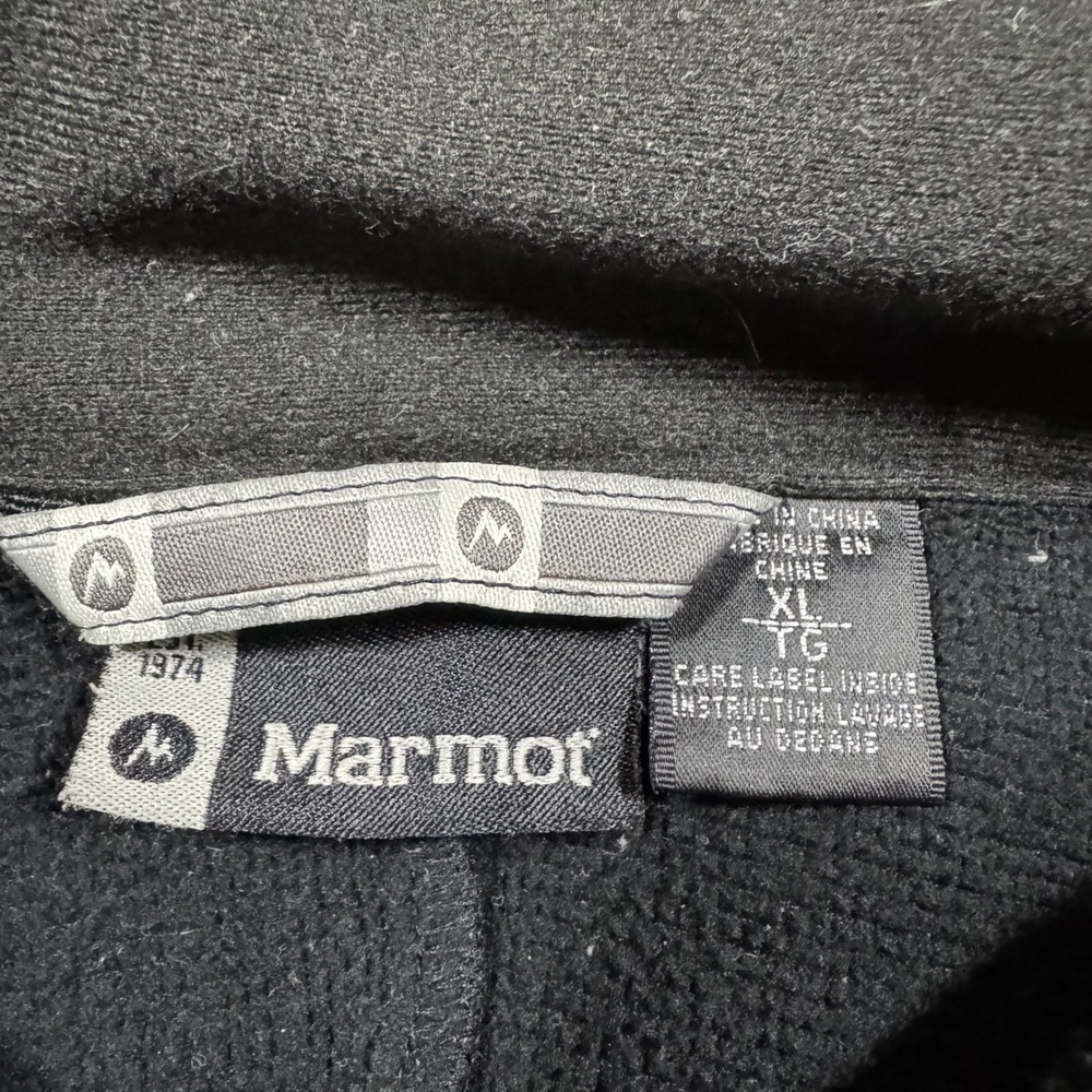 Marmot Mens Softshell Hooded Jacket Black Gray Full Zip Outdoor Coat XL - Picture 5 of 12